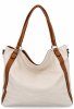 Torebka Damska Shopper Bag XL firmy Hernan HB0337 Beżowa/Ruda